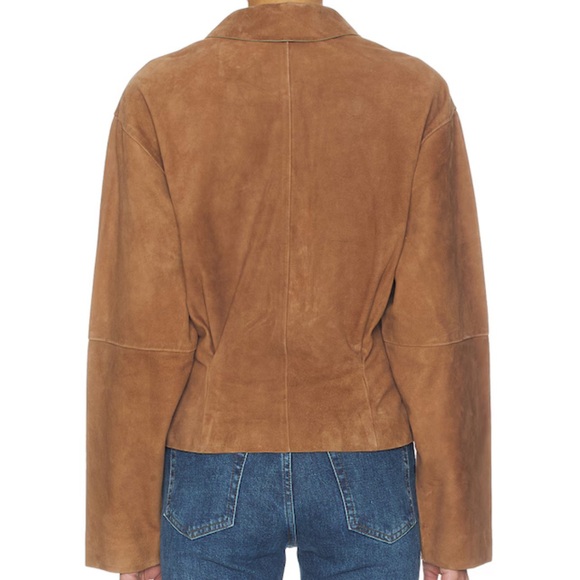 Suede Button-down Shirt in Toffee - Picture 3 of 5